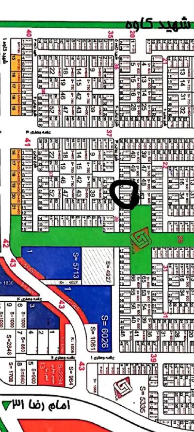 زمین 200 متری در خیابان جمهوری گلبهار