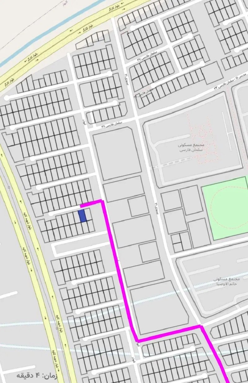 زمین 205 متری در گلبهار مشهد14143732465