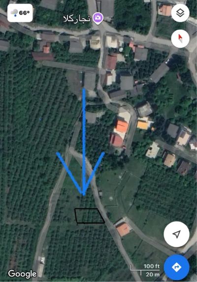 زمین 150 متری در نجارکلا چالوس