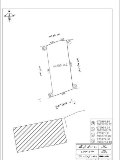 زمین 150 متری در سواد کوه
